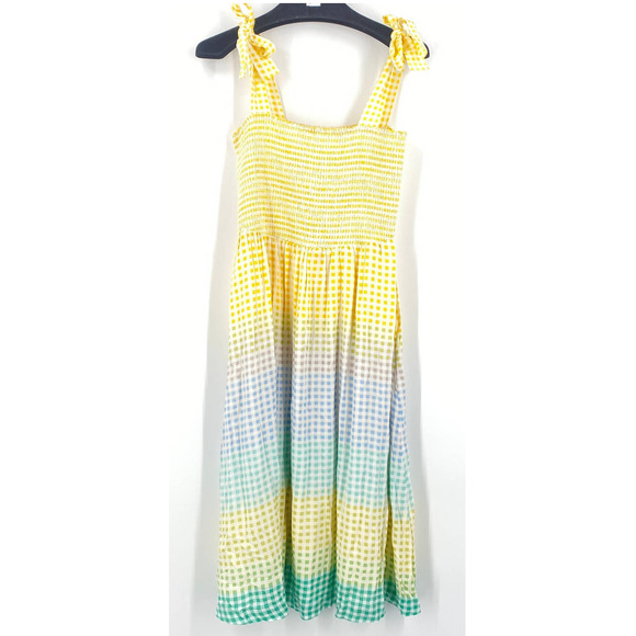 LC Lauren Conrad Dresses & Skirts - Lauren Conrad Summer Tie Strap Lined Dress Yellow Medium